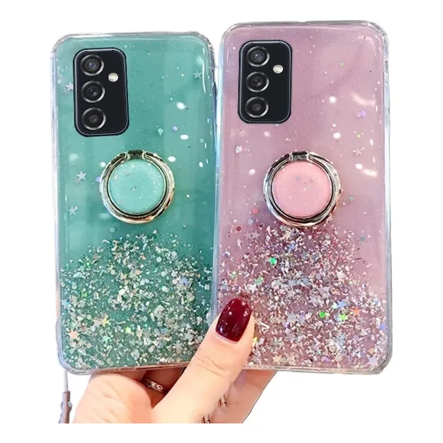 Capa Para Samsung Galaxy M52 Glitter Starry Sky Ring