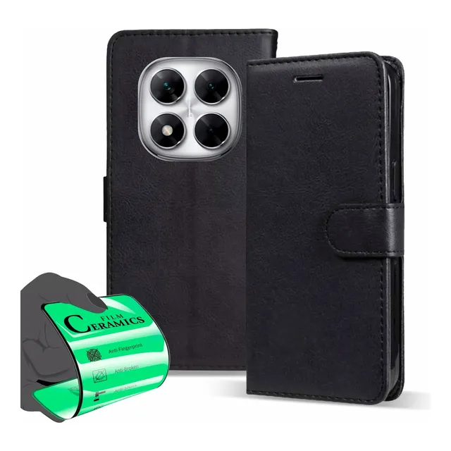 Capa Capinha Carteira Flip + Película Para Poco X7 X7 5g
