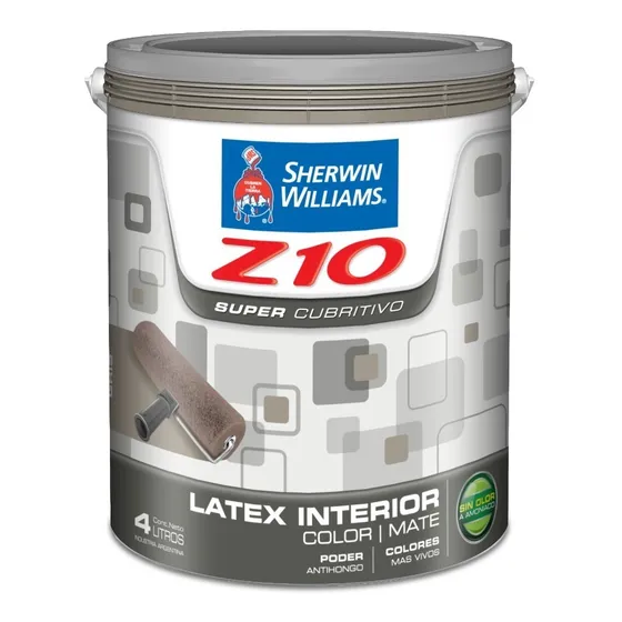 Latex Interior Z10 Colores 4 Litros Serrentino