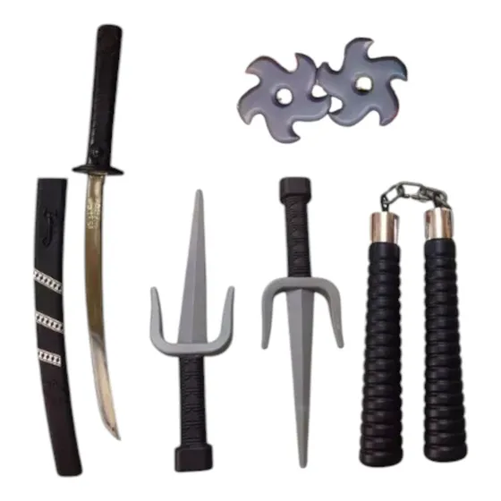 Set Disfraz Ninja Accesorios Niño Excelente Para Regalo #1