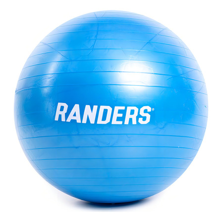 Pelota De Pilates Yoga 75cm Funciona Gym + Inflador Randers Color Azul Pelota De Pilates Yoga 75cm Funciona Gym + Inflador Randers Color Azul