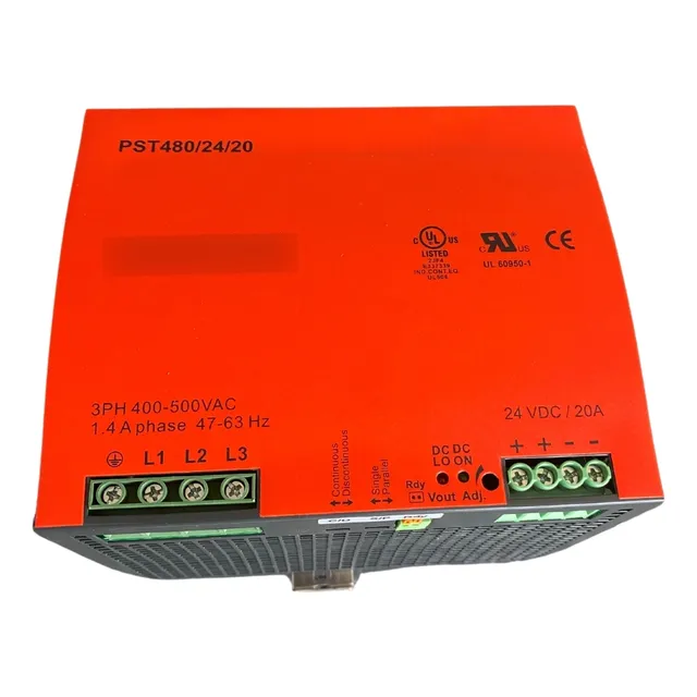 Fuente De Poder 3 Fases 480 Watts 24vdc Riel Din