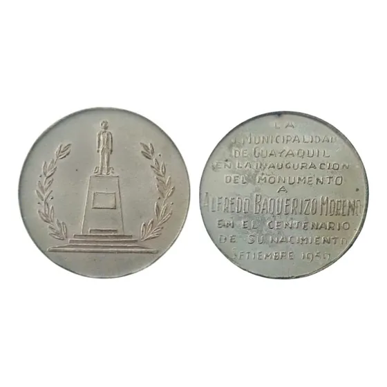 Medalla Al Monumento De Alfredo Baquerizo Moreno