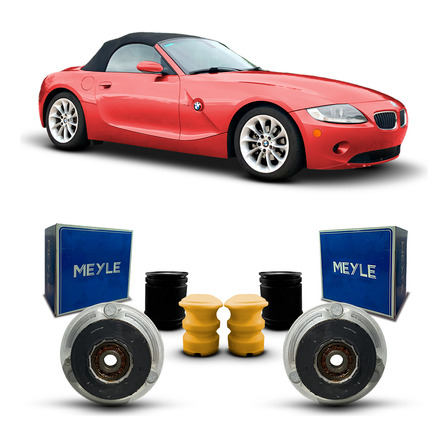 Par Kit Coxim Amortecedor Dianteiro Bmw Z4 E85 2003 Até 2009 Par Kit Coxim Amortecedor Dianteiro Bmw Z4 E85 2003 Até 2009