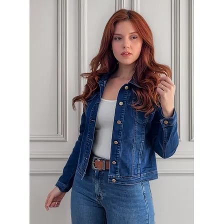 Chaqueta Mezclilla Denim Claro
