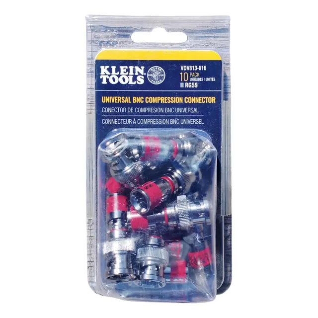Klein Tools Vdv813-616 Conector Compresión Universal Bnc