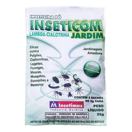 Inseticom Jardim 25g Escorpião Moscas Cochonilha Formigas