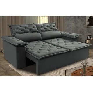 SofĂĄ RetrĂĄtil E ReclinĂĄvel Cama Inbox Compact 1,50m Cinza SofĂĄ RetrĂĄtil E ReclinĂĄvel Cama Inbox Compact 1,50m Cinza