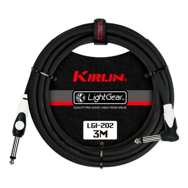 Cable Instrumento Plug A Plug L 3mts Negro Kirlin Lgi 202 