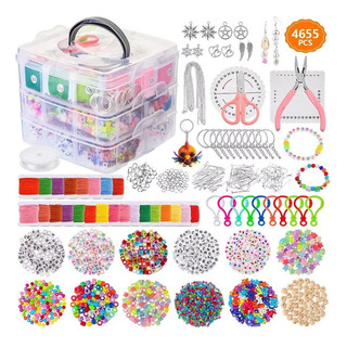 Kit De Miçangas Completo Para Fabricação De Joias Pulseiras Kit De Miçangas Completo Para Fabricação De Joias Pulseiras