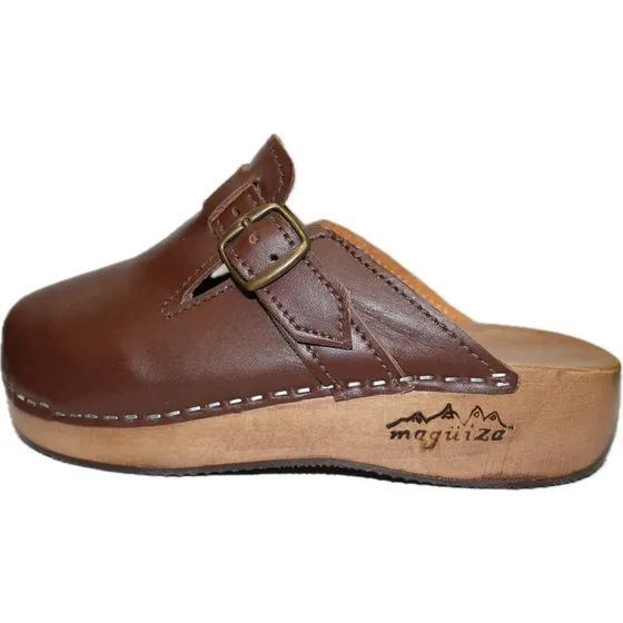 Zuecos De Madera Y Cuero, Anatómicos, Artesanales
