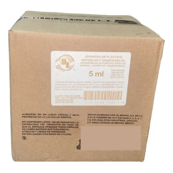 Jeringa Plástica 20g X 38 100pzs Dl Amarilla