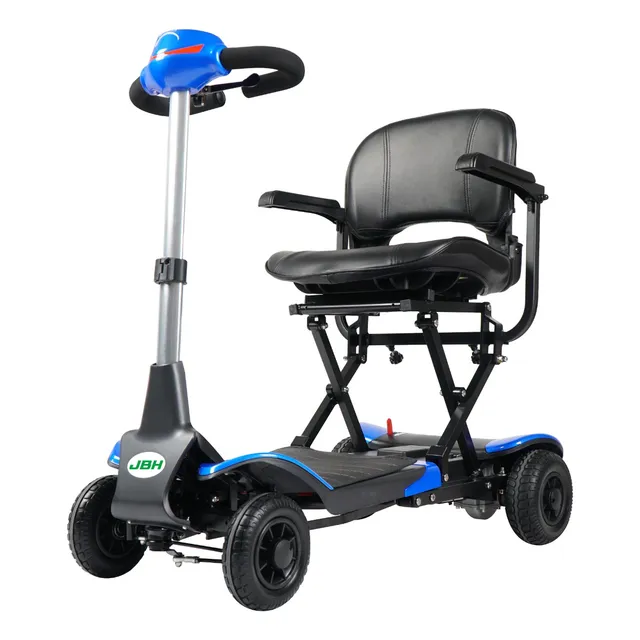 Scooter Eléctrico A Batería, 4 Ruedas, Plegado Electrónico