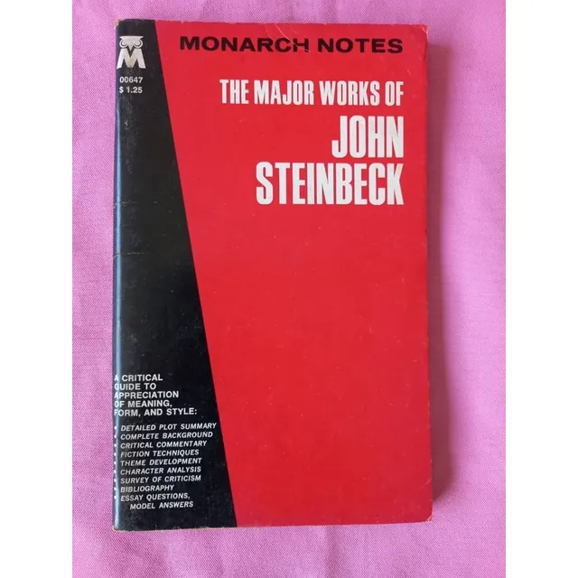 Book C - John Steinbeck - The Major Works -  Study/aids