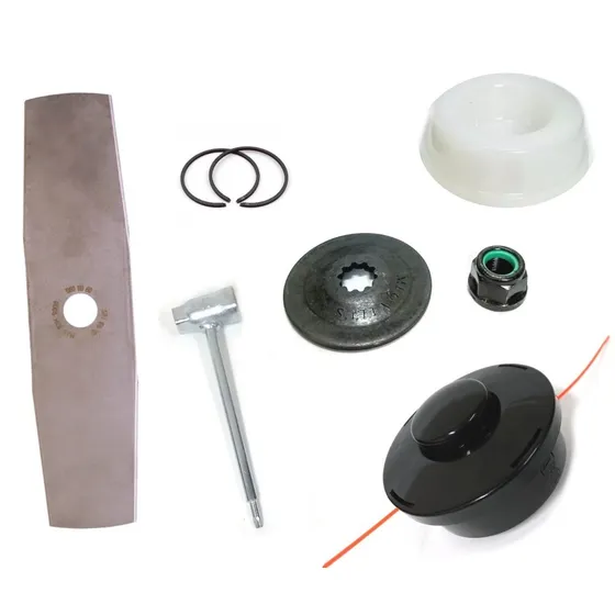 Kit Lâmina Carretel Chave Fixação Roçadeiras Stihl Fs 220