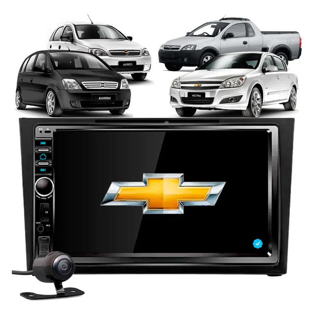 Kit Multimidia Mp5 Corsa Montana Meriva Vectra + Moldura Cam