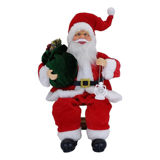 Adornos Navideños De Papá Noel Sentado De 35 Cm. Adornos Navideños De Papá Noel Sentado De 35 Cm.