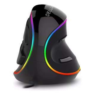 Mouse Vertical ErgonĂŽmico Delux Com Cabo, Luz Rgb, 4000 Dpi Mouse Vertical ErgonĂŽmico Delux Com Cabo, Luz Rgb, 4000 Dpi