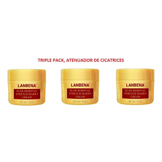 Triple Pack, Crema Facial Para Eliminar Cicatrices, Acné
