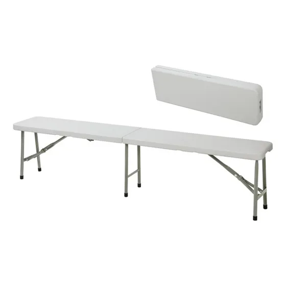 Banco Plegable 183cm Blanco Bighouse