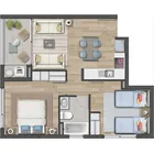 2 dormitorios  |  1 baño