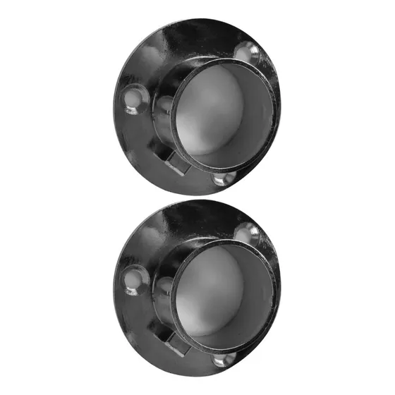 Soporte Barra Redondo Aluminio 19mm 2 Un Cromado Dvp