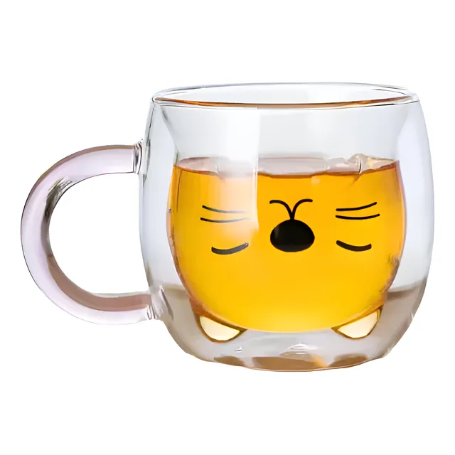 Vaso Doble Fondo - Jugo - Te - Chocolate- Capacidad 250ml