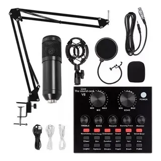 Kit Completo Microfone Bm800 Mini Placa Mesa V8 Live Sound Kit Completo Microfone Bm800 Mini Placa Mesa V8 Live Sound