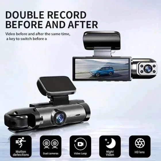 Camara Para Vehiculo Delantera Trasera E Interior Ap-dvr2