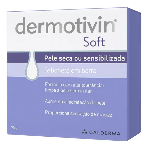 Sabonete Barra Dermotivin Soft Caixa 90g