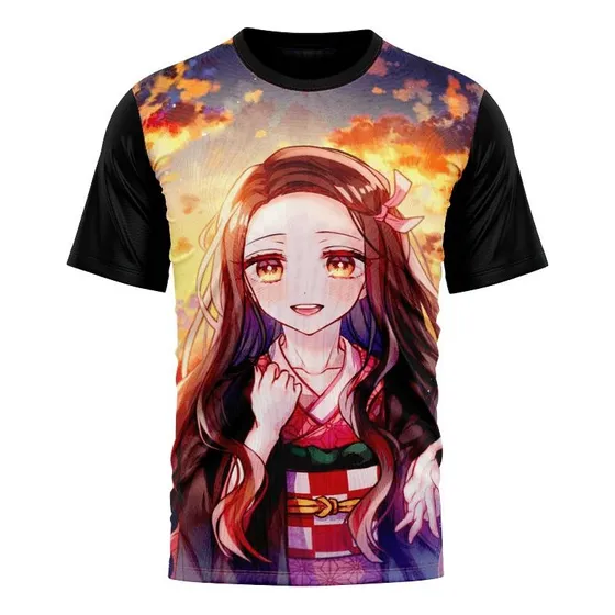 Franela Para Niña De Nezuko- Demon Slayer 
