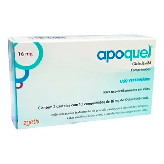 Apoquel Zoetis 16mg Anti Coceira CĂŁes Com 20 Comprimidos Apoquel Zoetis 16mg Anti Coceira CĂŁes Com 20 Comprimidos