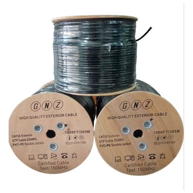 Cable Utp Outdoor Cat5 Bobina 305 Metros Cat5e Exterior 