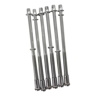 6 Tornillos De Varillas De Tensión Con Tuercas 6mmx100mm 6 Tornillos De Varillas De Tensión Con Tuercas 6mmx100mm