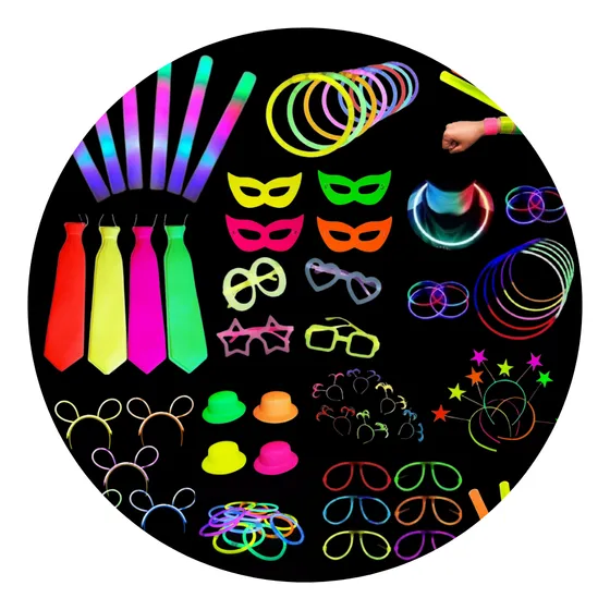 Combo Fluo Luminoso Carnaval Carioca Cotillón 150 Personas