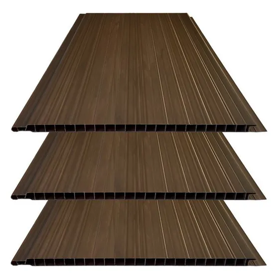 Kit 30 Caixas Com 180 M² Forro De Pvc 10mm X 20cm Bariri cor Mogno