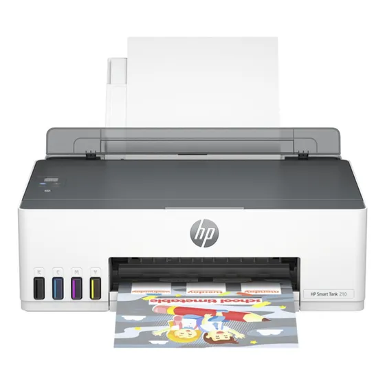 Impresora Hp Smart Tank 210 Blanca + Resma Papel Fotográfico