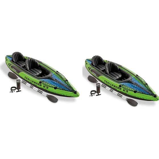 Challenger K2 Kayak Deportivo Inflable Para 2 Personas  Remo