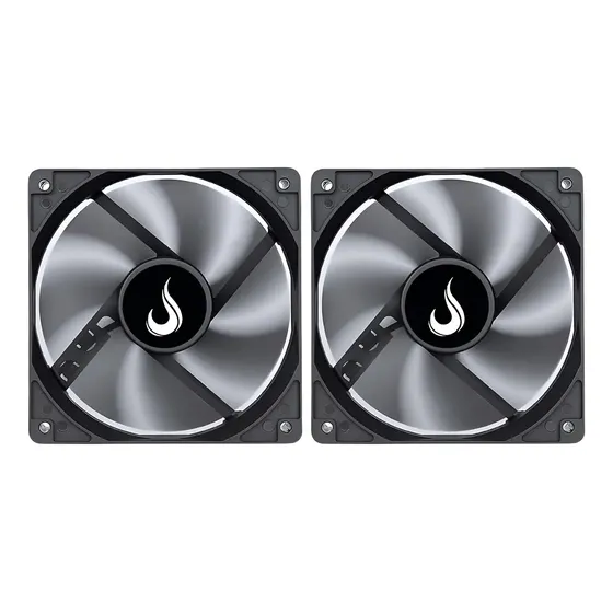 Kit 2 Cooler Fan Rise Mode 120mm 12v Preto - Rm-bk-01-fb