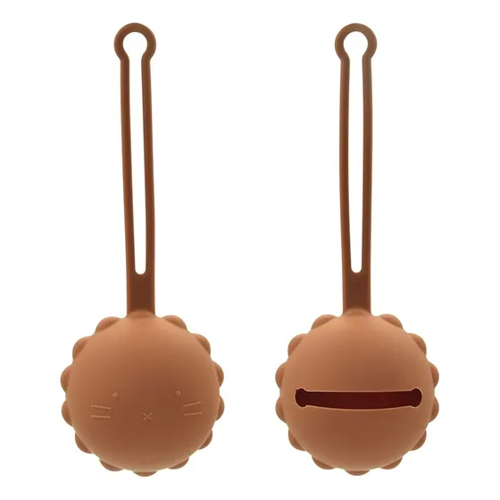 Porta Chupetes Bebe Storki Silicona Para Colgar Color Varios