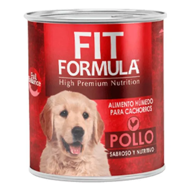 Alimento Fit Formula Cachorro Pollo En Lata De 280gx6unid