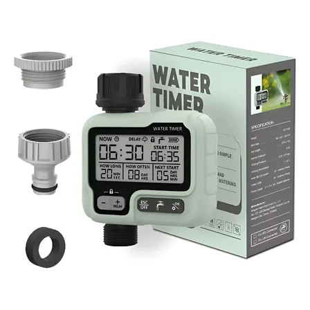 Temporizador Irrigação Programável Automático Hortas Jardins Verde 220v