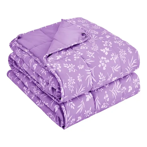 Purple Weighted Blanket For Adults 12lbs, 48 X72 , Twin F 2p