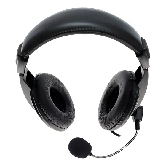 Headphone Headset C/microfone Hoopson Profissional P2