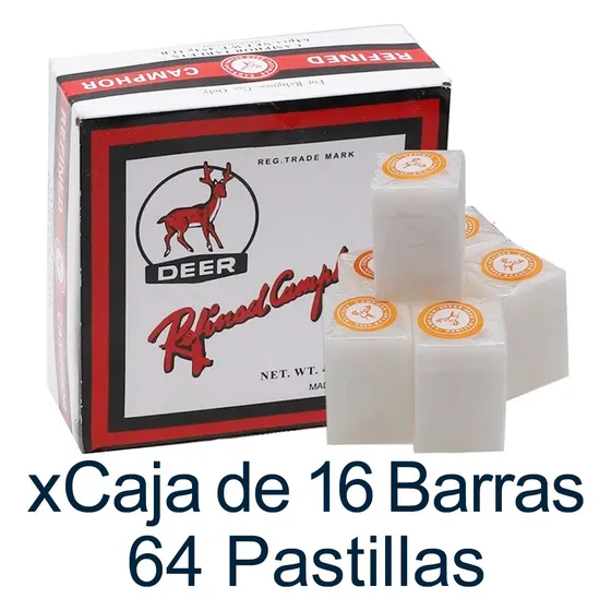 Alcanfor Deer Puro Refinado. No Mentolado. Al Mayor Y Detal