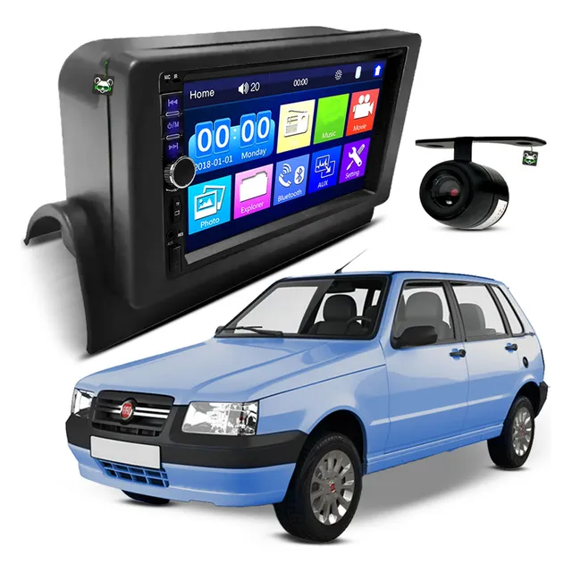 Kit Central Multimidia Espelhamento Uno Mille 1997 A 12 2013