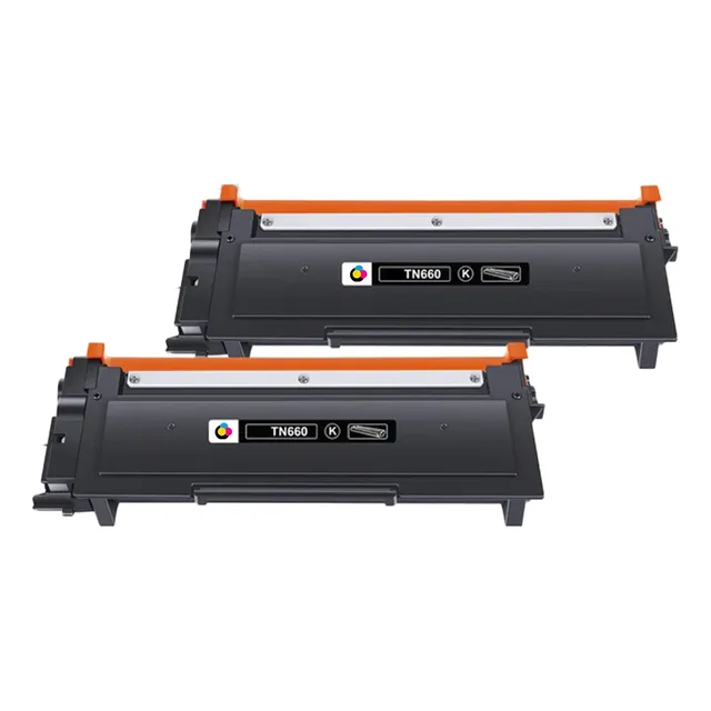 Pack 2 Toner Compatible Con Brother Dcp-l2540dw Tn 660 Negro