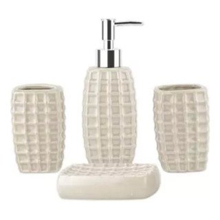 Set De Baño 4 Piezas Portacepillos Pasta Jaboneras & Vaso Set De Baño 4 Piezas Portacepillos Pasta Jaboneras & Vaso