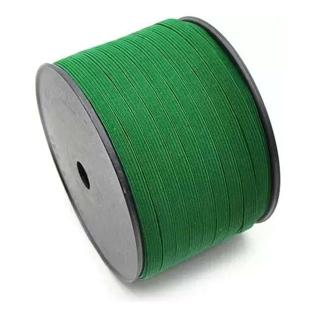 Elástico Nº 12 7mm Colombe Color 100 Mts São José - Unidade Cor Verde Bandeira Desenho Do Tecido Cor