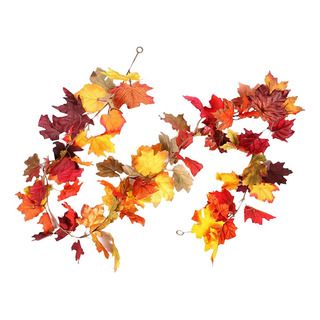 Guirnalda De Decoración De Otoño Con Luces Led De Cadena Guirnalda De Decoración De Otoño Con Luces Led De Cadena
